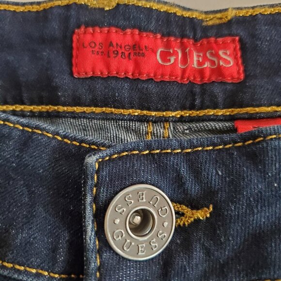 NWT GUESS Men's Athletic Tapered Distressed Blainn Wash Stretch Blue Jeans - Picture 4 of 15